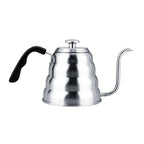 304 Stainless Steel Pour Over Coffee Gooseneck Kettle Teapot with Thermometer Home 1.2L
