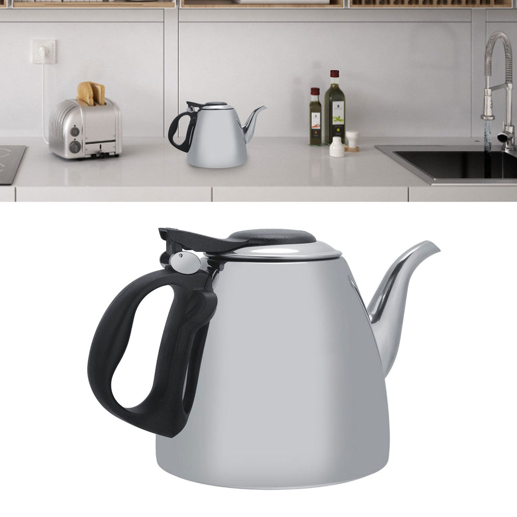 1.2l 1.5L Stainless Steel Stove Top Teapot Tea Coffee Pot Kettle Heat Resistant Handle 1.2L