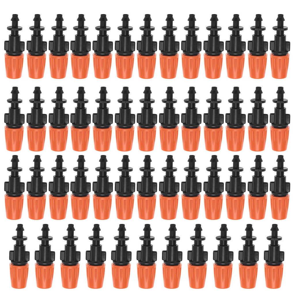 50pcs/set Adjustable Garden Drip Irrigation Misting Nozzles Micro Flowing Sprinkler Head Atomizer