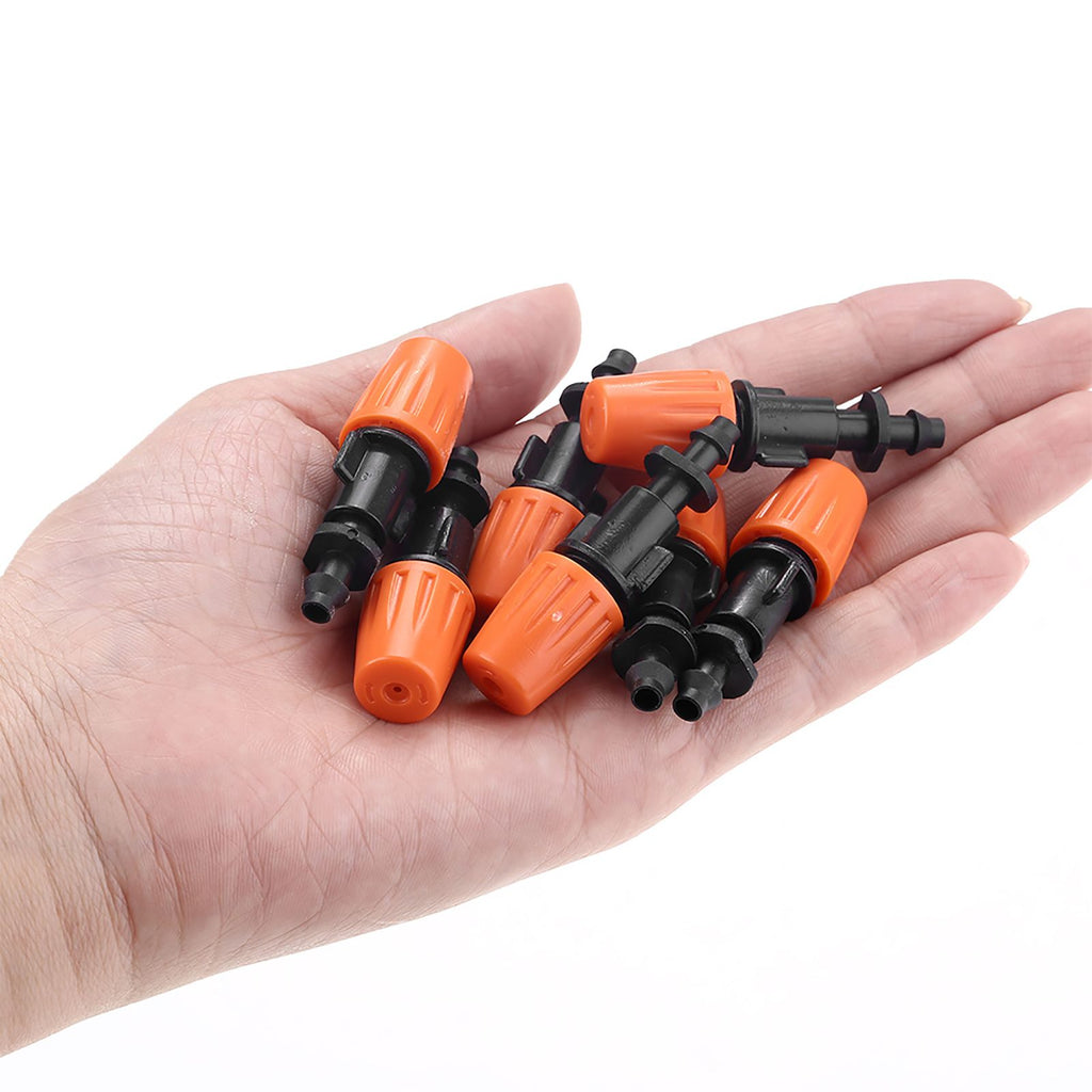 50pcs/set Adjustable Garden Drip Irrigation Misting Nozzles Micro Flowing Sprinkler Head Atomizer