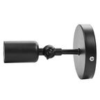 Retro Style Wall Sconce Bar Coffee Shop Corridor Lamp Holder with E27 Light Socket(Black)