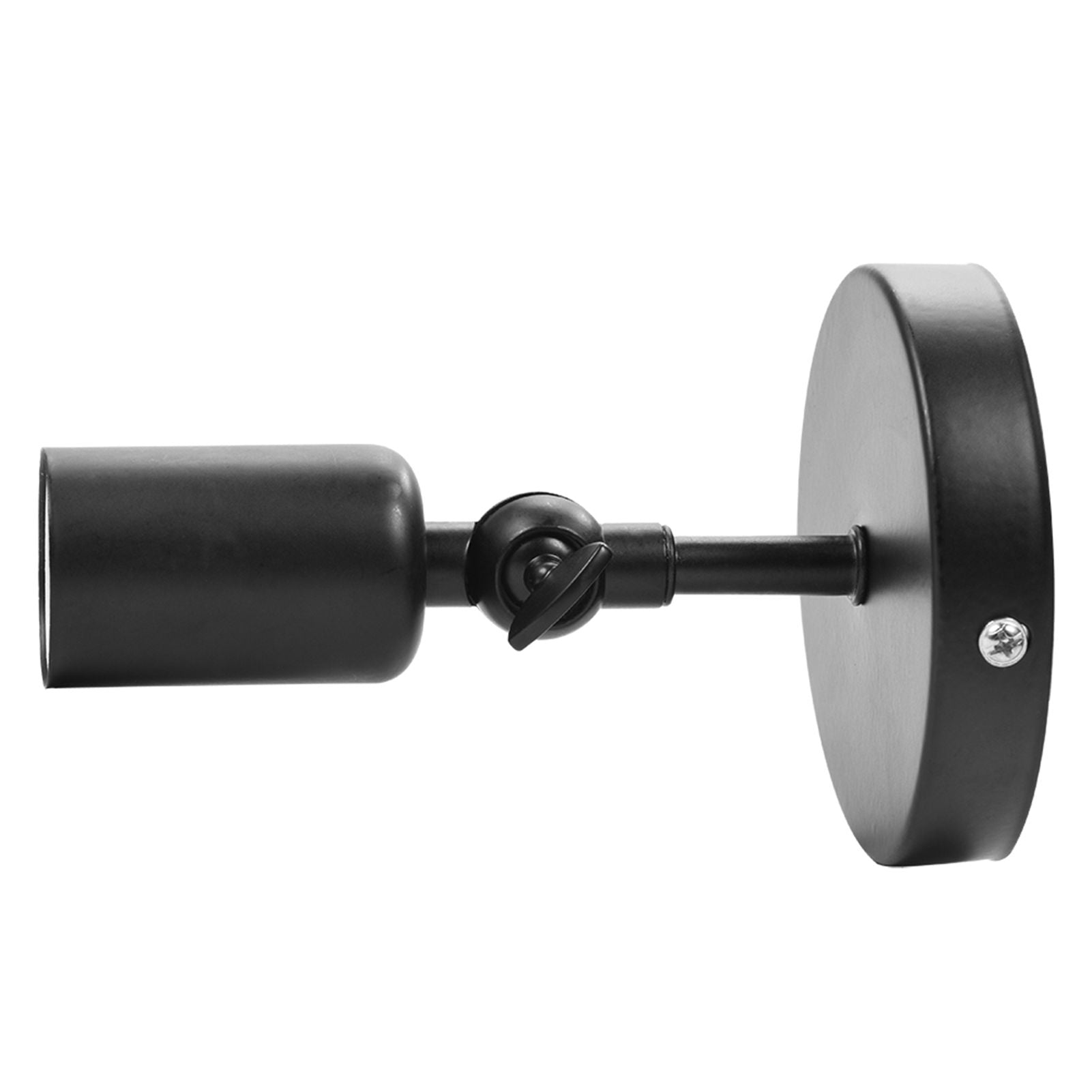 Retro Style Wall Sconce Bar Coffee Shop Corridor Lamp Holder with E27 Light Socket(Black)