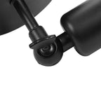 Retro Style Wall Sconce Bar Coffee Shop Corridor Lamp Holder with E27 Light Socket(Black)