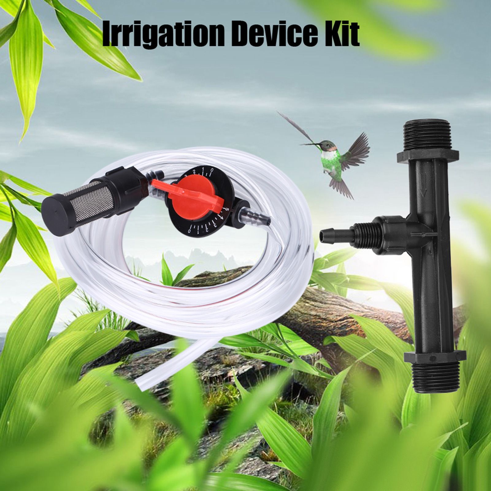 Garden Irrigation Device Kit G3/4 Fertilizer Injector Switch Filter Water Tube