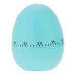 Plastic Cartoon Cute Egg Manual Timer Kitchen Cooking Tool 55 Minutes Mechanical Alarm Blue