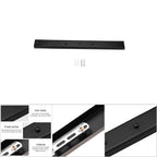 Ceiling Light Plate Holder Fitting Base Rectangular Shape DIY Pendant Lamp Accessories Black
