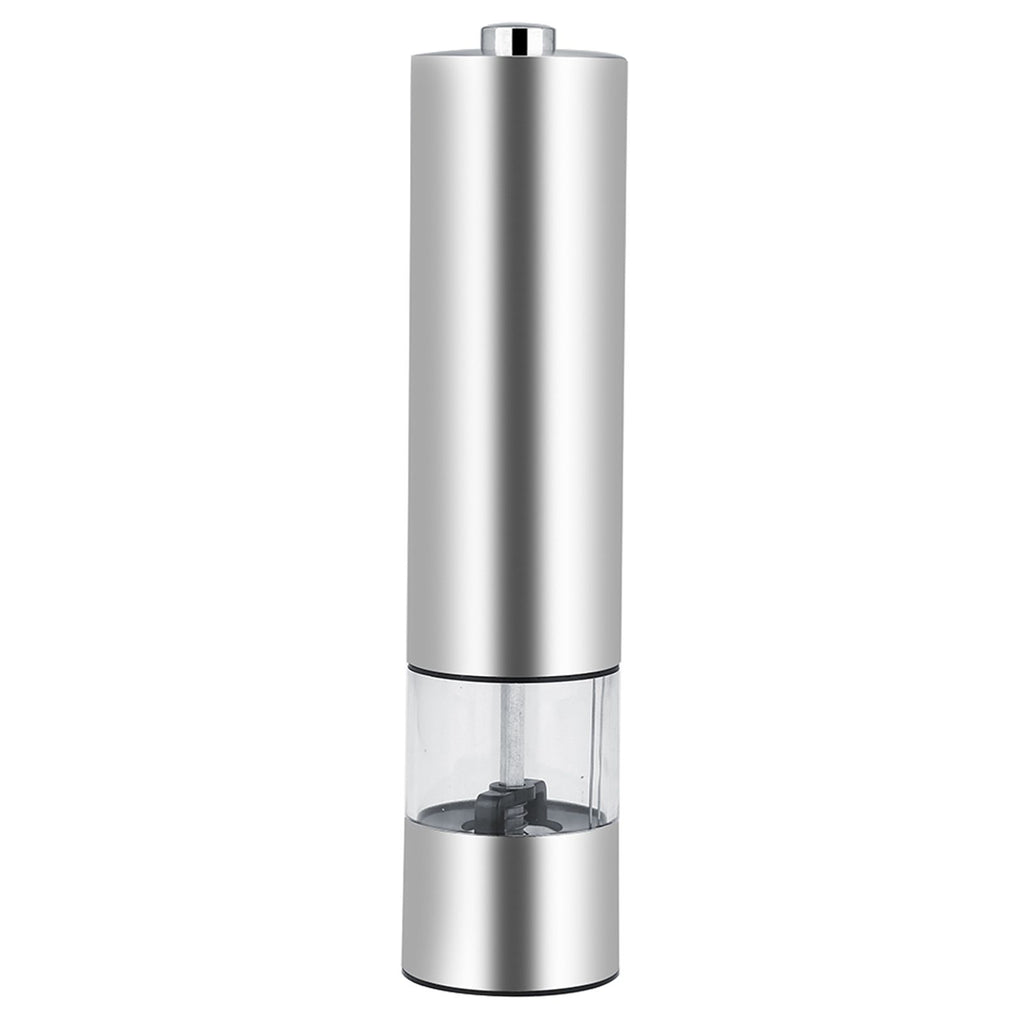 Stainless Steel Electric Salt & Pepper Mill Grinder Adjustable Coarseness Battery Power