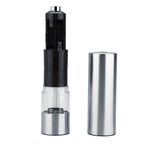 Stainless Steel Electric Salt & Pepper Mill Grinder Adjustable Coarseness Battery Power