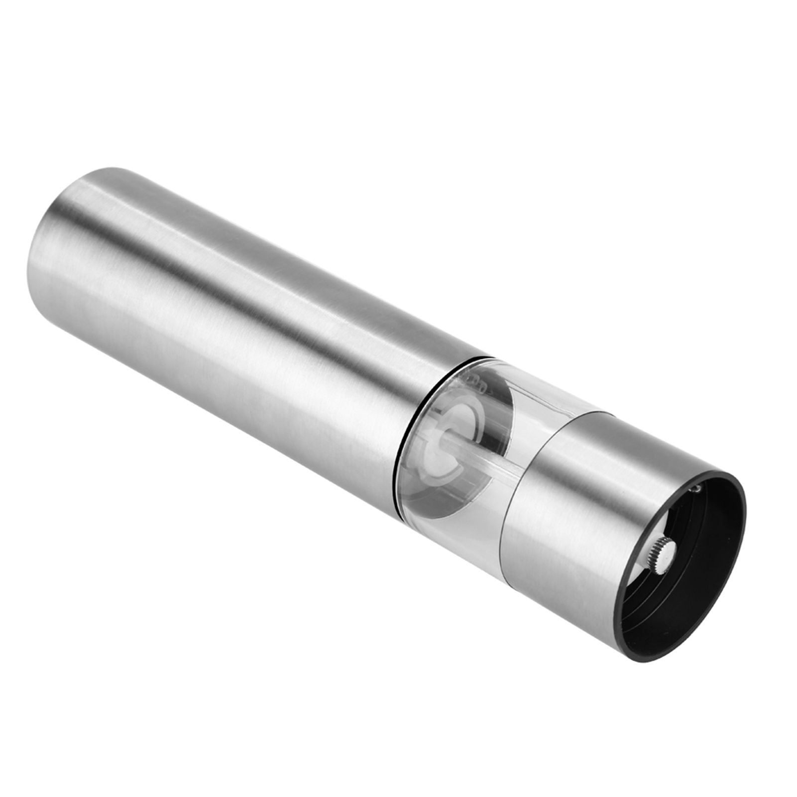 Stainless Steel Electric Salt & Pepper Mill Grinder Adjustable Coarseness Battery Power
