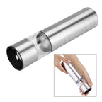 Stainless Steel Electric Salt & Pepper Mill Grinder Adjustable Coarseness Battery Power