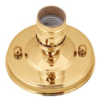 E26/E27 Vintage Industrial Ceiling/Wall Light Base Holder Pendant Bulb Lamp Screw Socket Gold