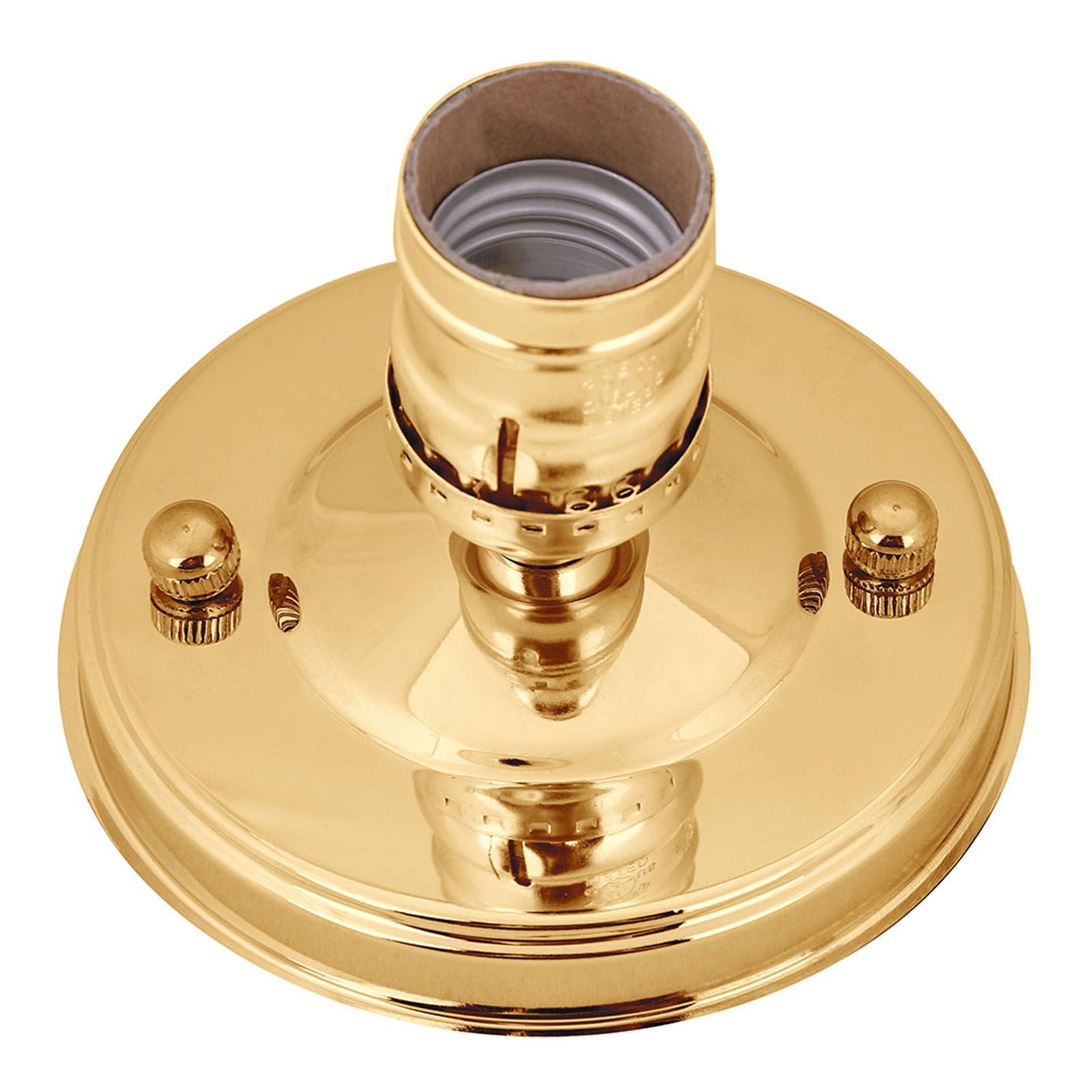 E26/E27 Vintage Industrial Ceiling/Wall Light Base Holder Pendant Bulb Lamp Screw Socket Gold
