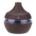 300ml Wood Grain USB Humidifier Colorful LED Night Light Mist Maker for Office Car Home