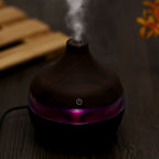 300ml Wood Grain USB Humidifier Colorful LED Night Light Mist Maker for Office Car Home