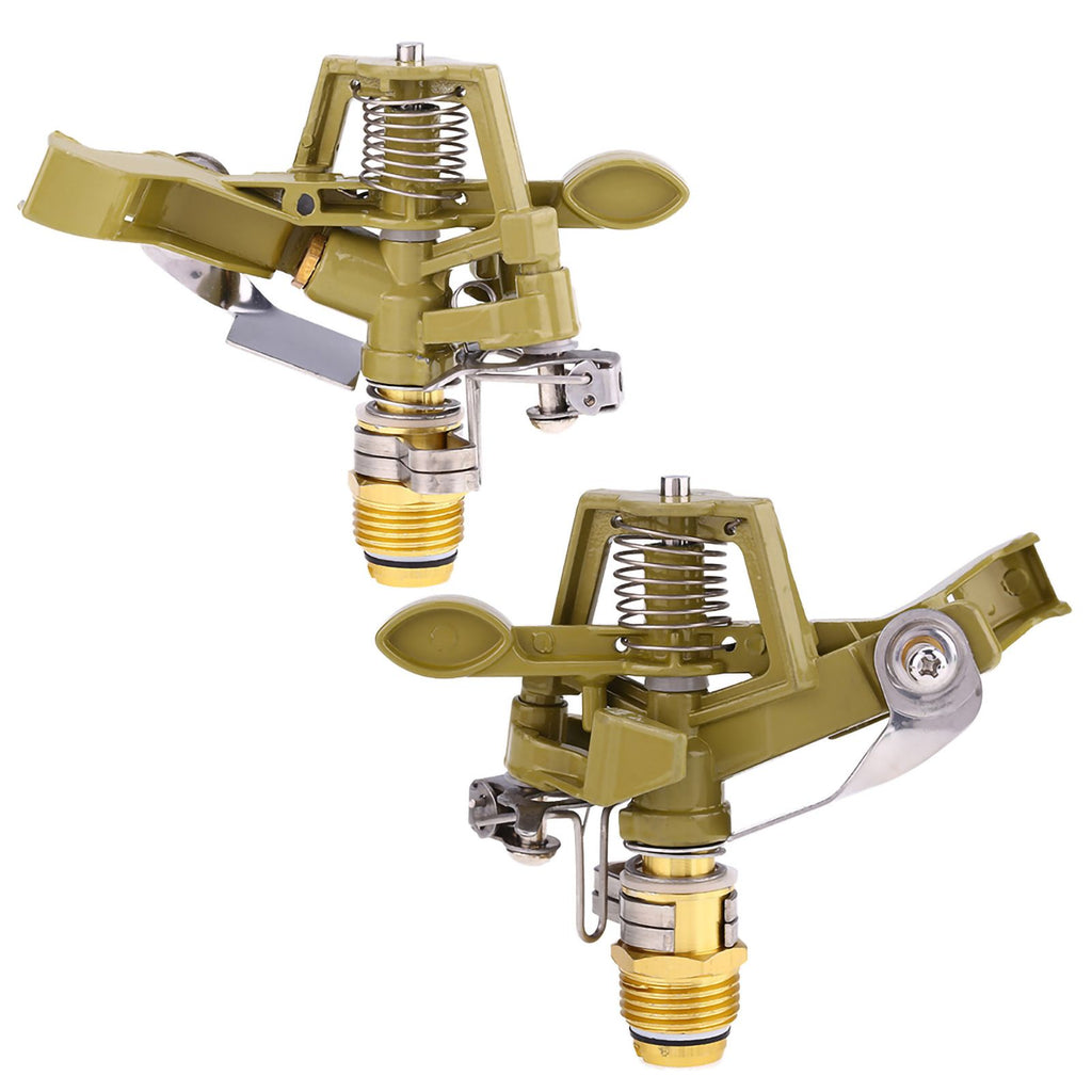 360° Rotary Zinc Alloy Water Irrigation Sprayer Sprinkler For Garden Yard Lawn 1/2 Inch