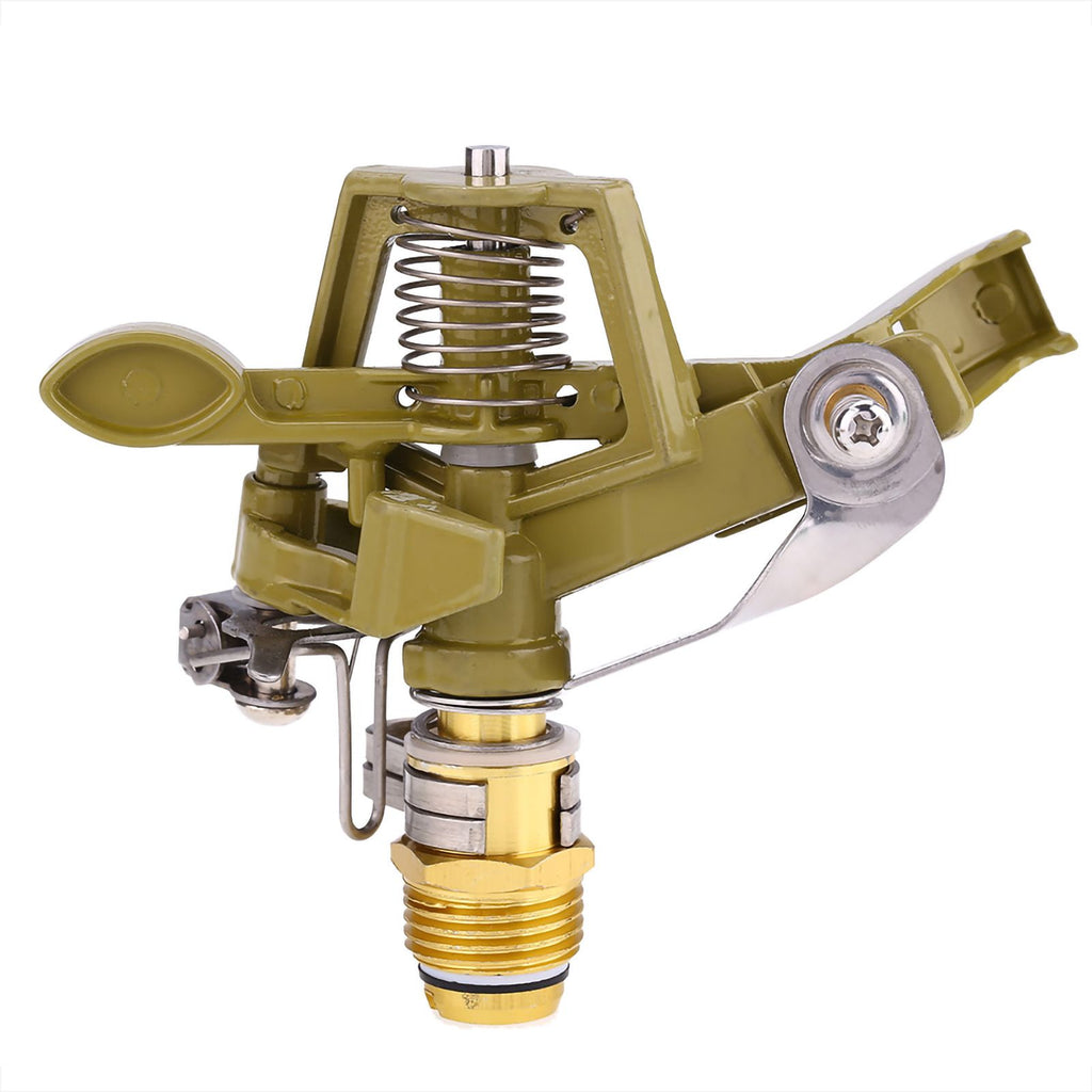 360° Rotary Zinc Alloy Water Irrigation Sprayer Sprinkler For Garden Yard Lawn 1/2 Inch