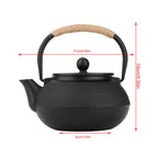 800ml Japanese Style Cast Iron Kettle Teapot Removable Infuser Strainer Tea Pot