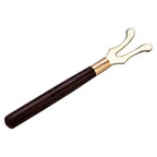 Tea Pot Heat Insulation Tea Clip Fork with Wooden Handle Cast Iron Head Coffee Tea Tools