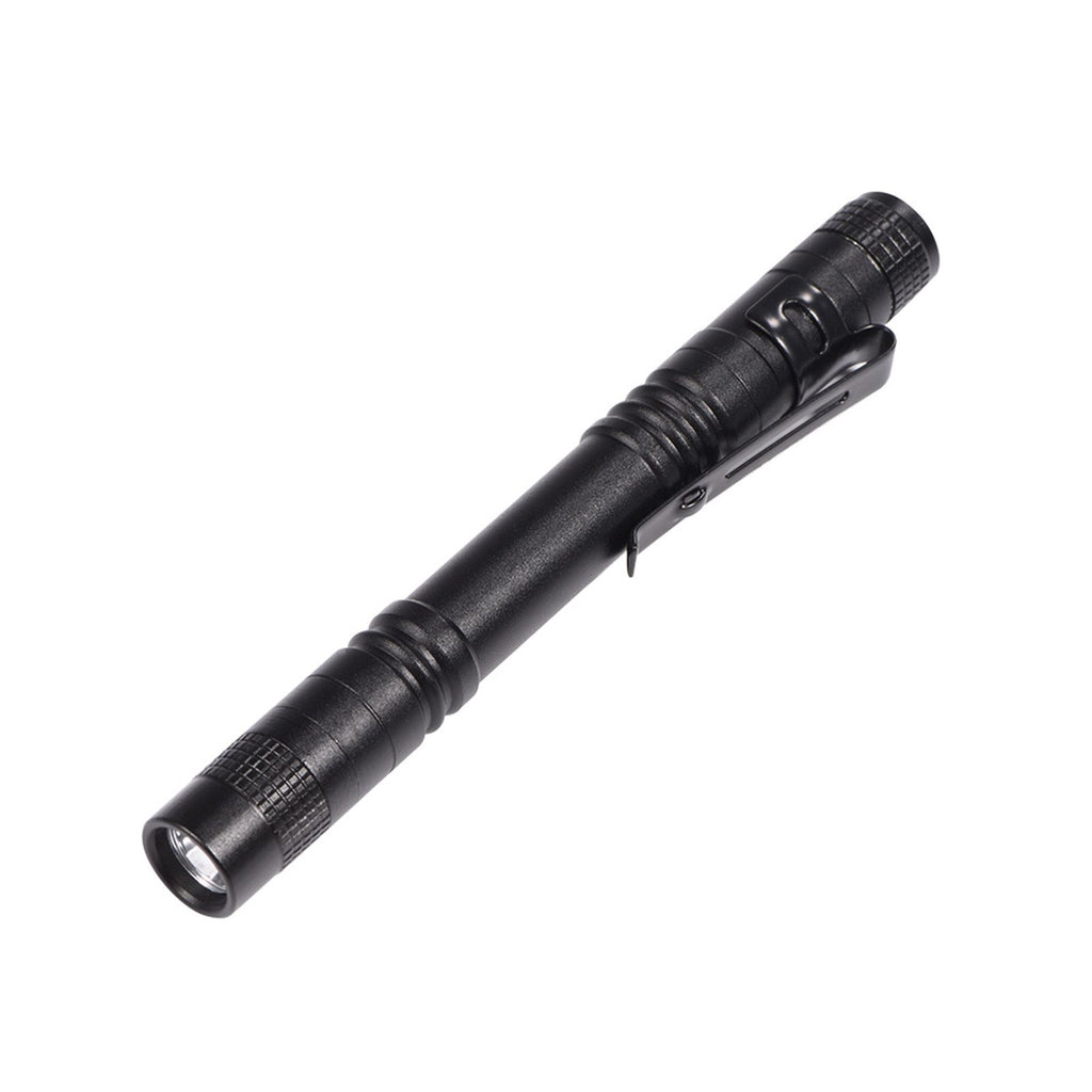 Mini Portable LED Pen Clip Pocket Flashlight High Bright Light Torch Lamp Battery Powered