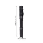Mini Portable LED Pen Clip Pocket Flashlight High Bright Light Torch Lamp Battery Powered