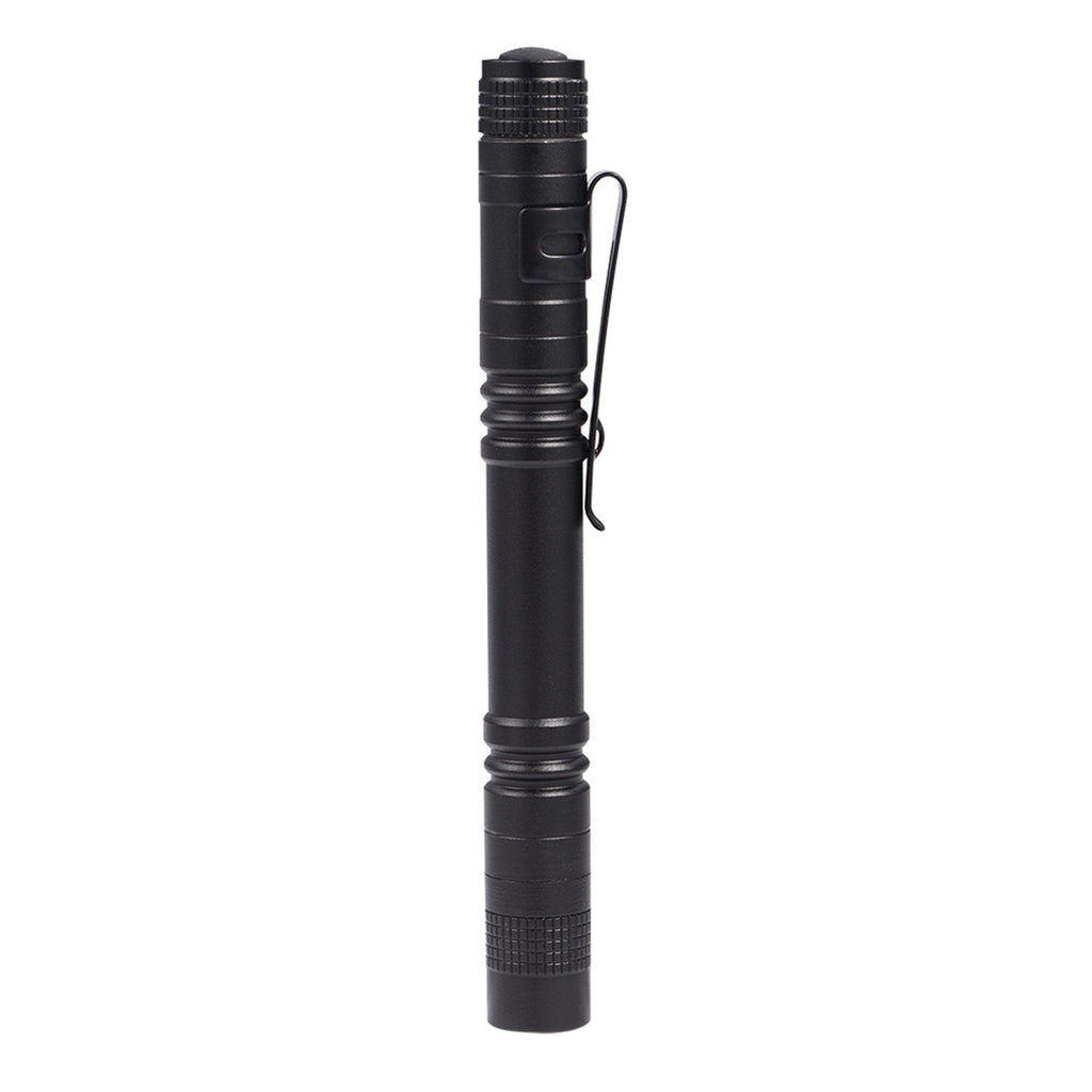 Mini Portable LED Pen Clip Pocket Flashlight High Bright Light Torch Lamp Battery Powered