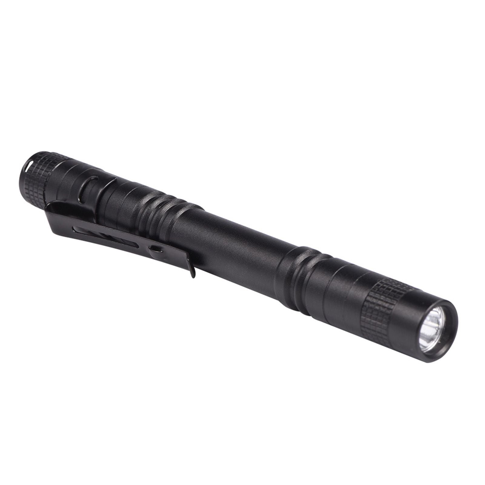 Mini Portable LED Pen Clip Pocket Flashlight High Bright Light Torch Lamp Battery Powered