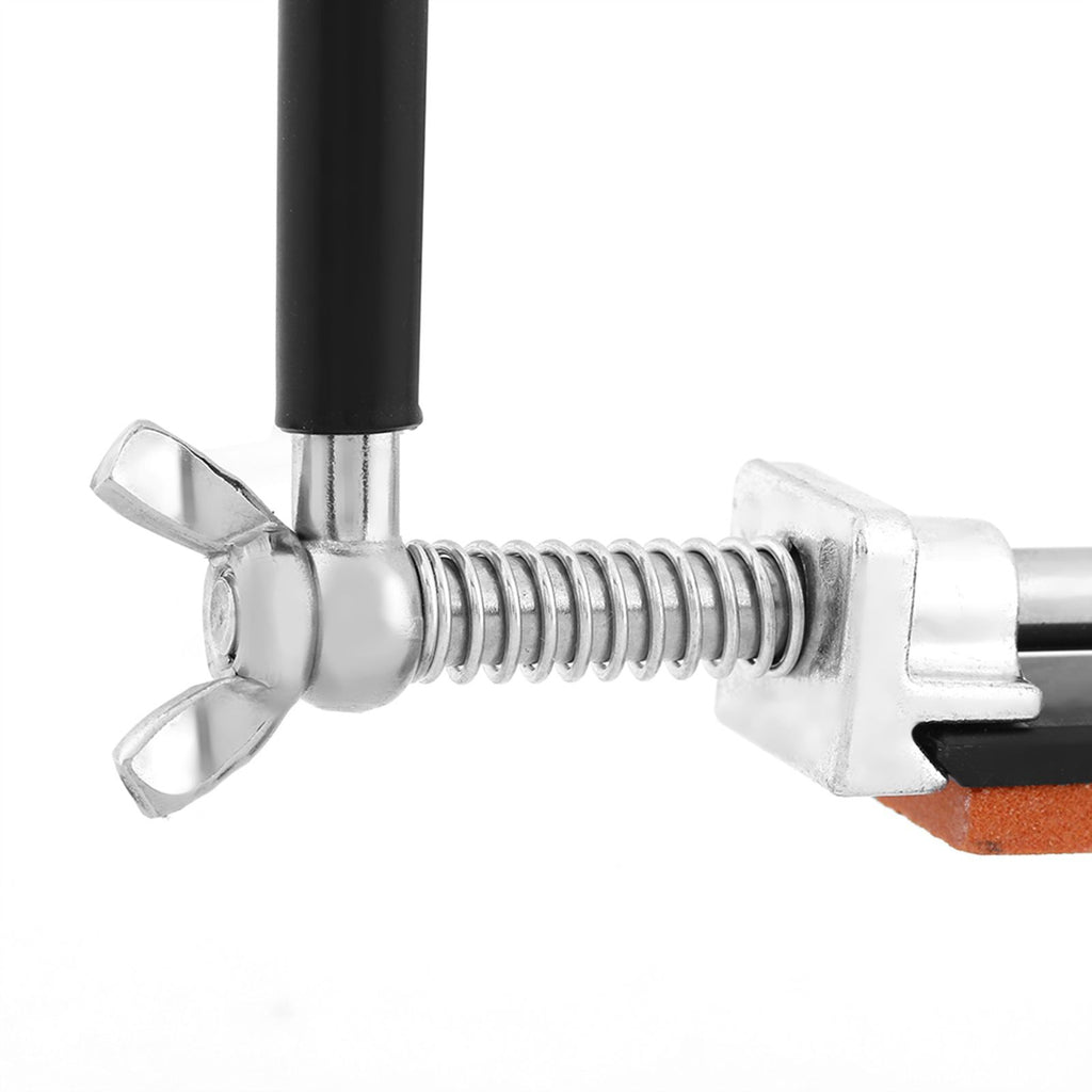 Stainless Steel Fix angle Sharpening System 4 Whetstones Kitchen Knife Sharpener Tool