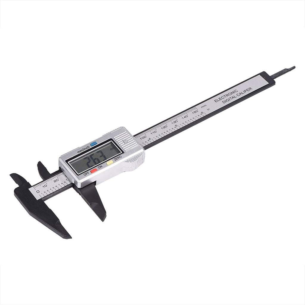 Digital Caliper with Extra Large LCD Screen for Measuring Inside Outside Depth Steps (Silver)