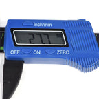 Digital Caliper with Extra Large LCD Screen for Measuring Inside Outside Depth Steps (Blue)