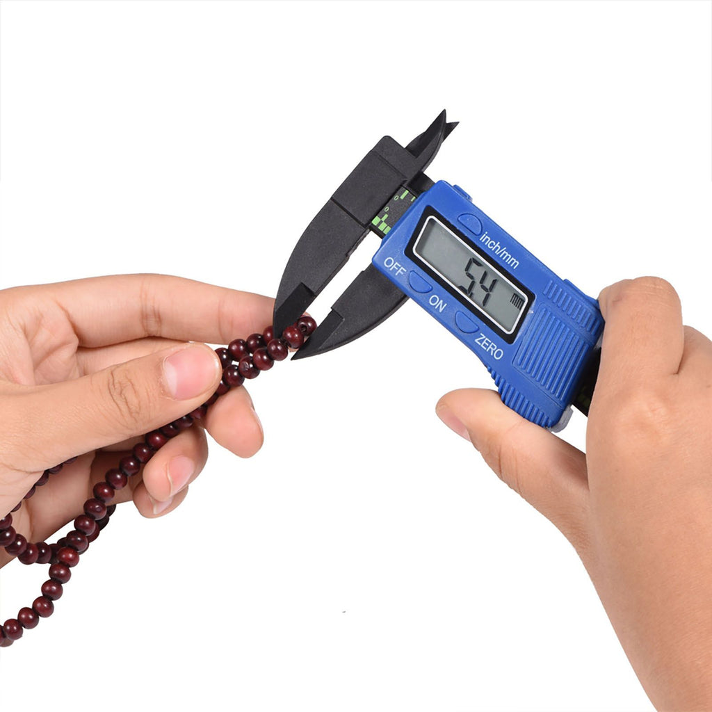 Digital Caliper with Extra Large LCD Screen for Measuring Inside Outside Depth Steps (Blue)