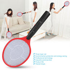 Cordless Battery Power Electric Fly Mosquito Swatter Bug Zapper Racket Insects Killer Red