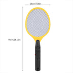 Cordless Battery Power Electric Fly Mosquito Swatter Bug Zapper Racket Insects Killer Yellow