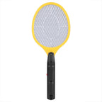 Cordless Battery Power Electric Fly Mosquito Swatter Bug Zapper Racket Insects Killer Yellow