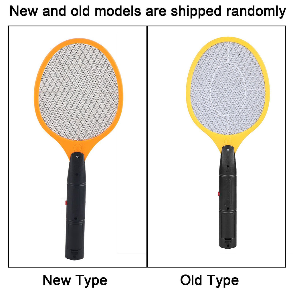 Cordless Battery Power Electric Fly Mosquito Swatter Bug Zapper Racket Insects Killer Yellow