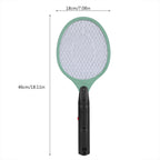 Cordless Battery Power Electric Fly Mosquito Swatter Bug Zapper Racket Insects Killer Green