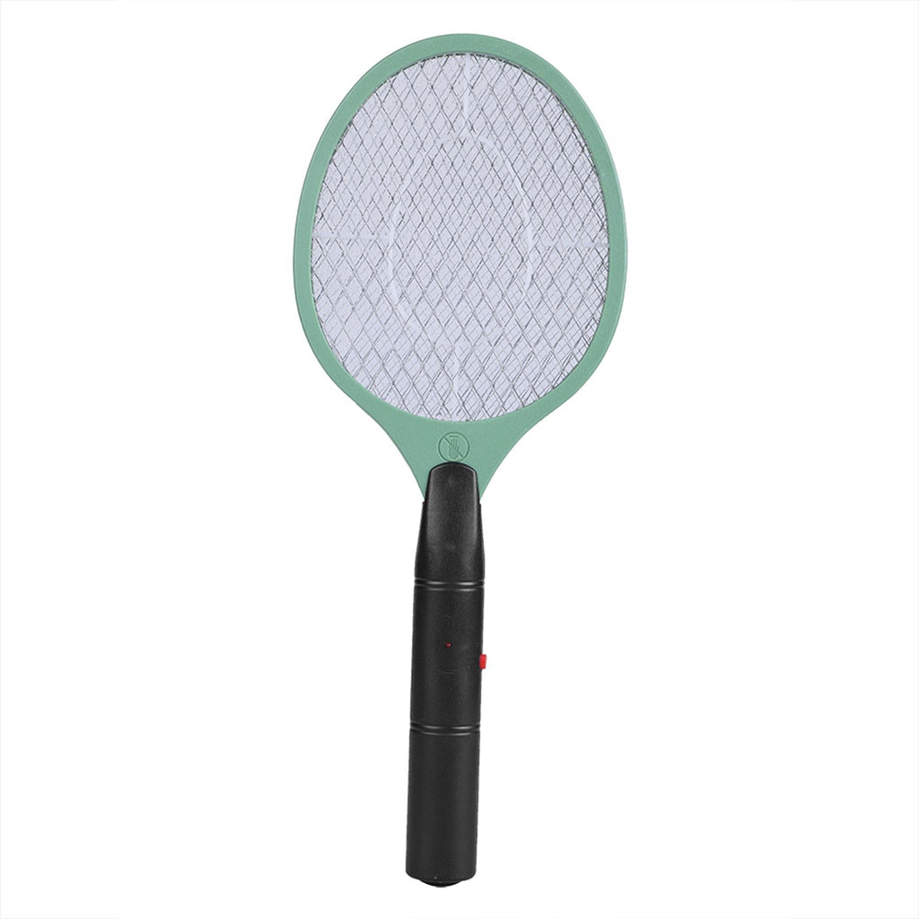 Cordless Battery Power Electric Fly Mosquito Swatter Bug Zapper Racket Insects Killer Green