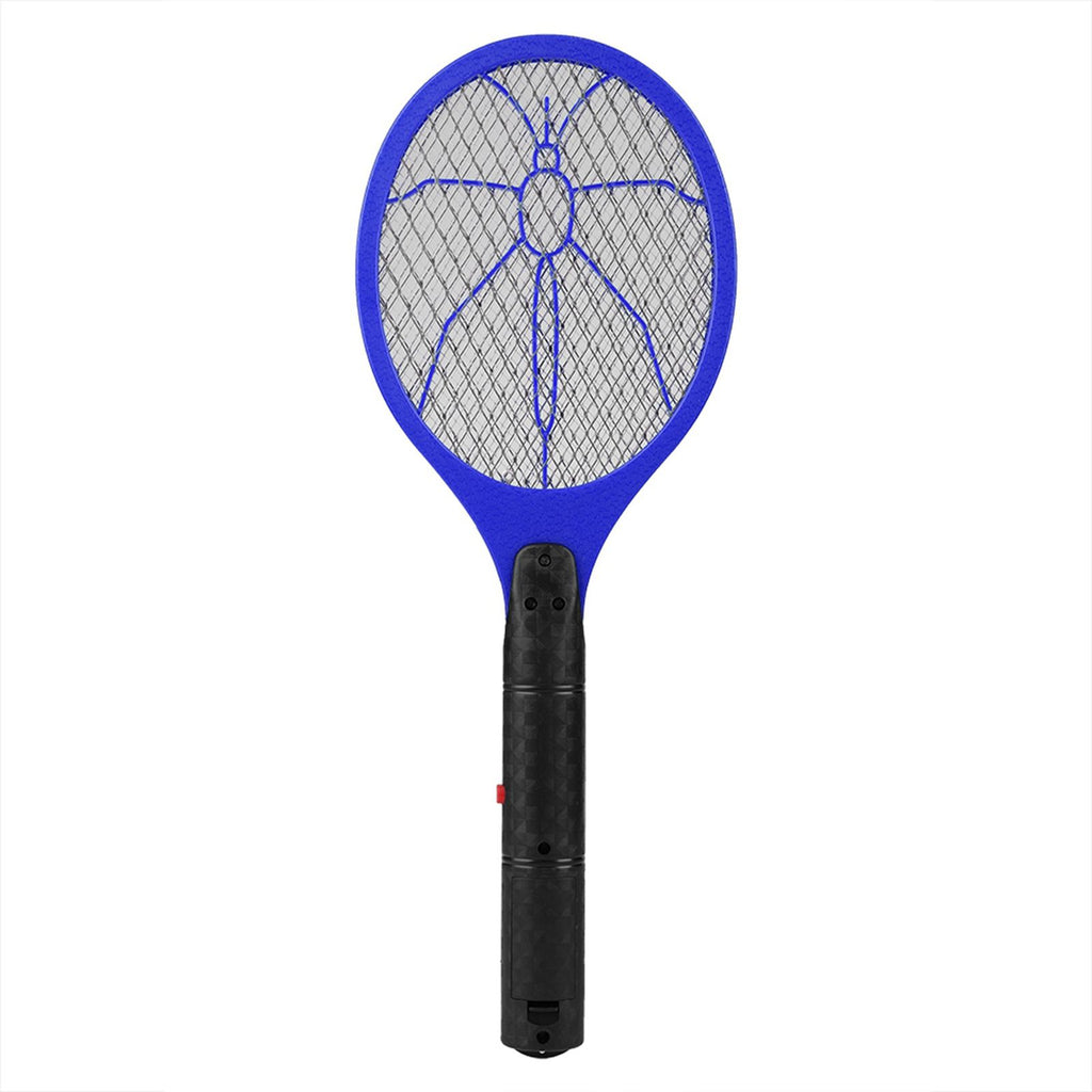 Cordless Battery Power Electric Fly Mosquito Swatter Bug Zapper Racket Insects Killer Blue