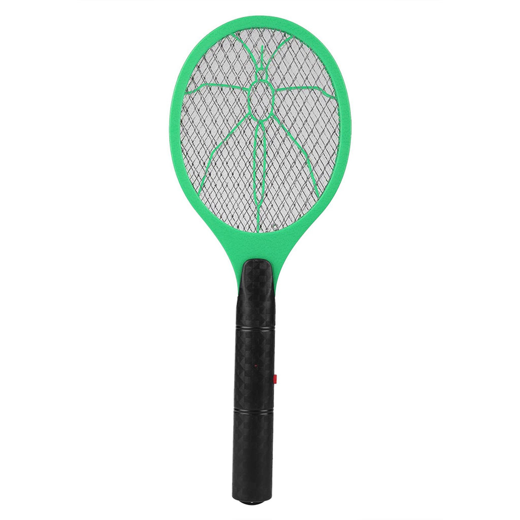 Cordless Battery Power Electric Fly Mosquito Swatter Bug Zapper Racket Insects Killer Green