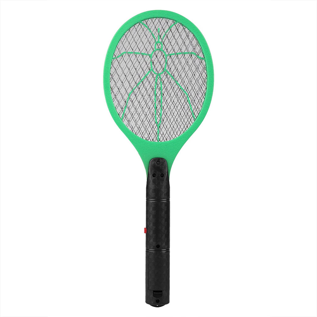 Cordless Battery Power Electric Fly Mosquito Swatter Bug Zapper Racket Insects Killer Green