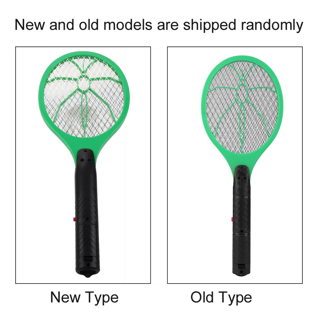 Cordless Battery Power Electric Fly Mosquito Swatter Bug Zapper Racket Insects Killer Green