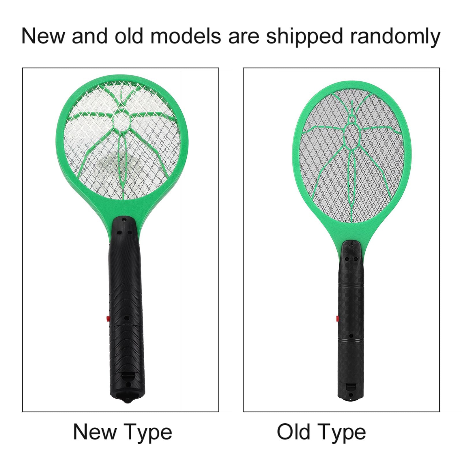 Cordless Battery Power Electric Fly Mosquito Swatter Bug Zapper Racket Insects Killer Green