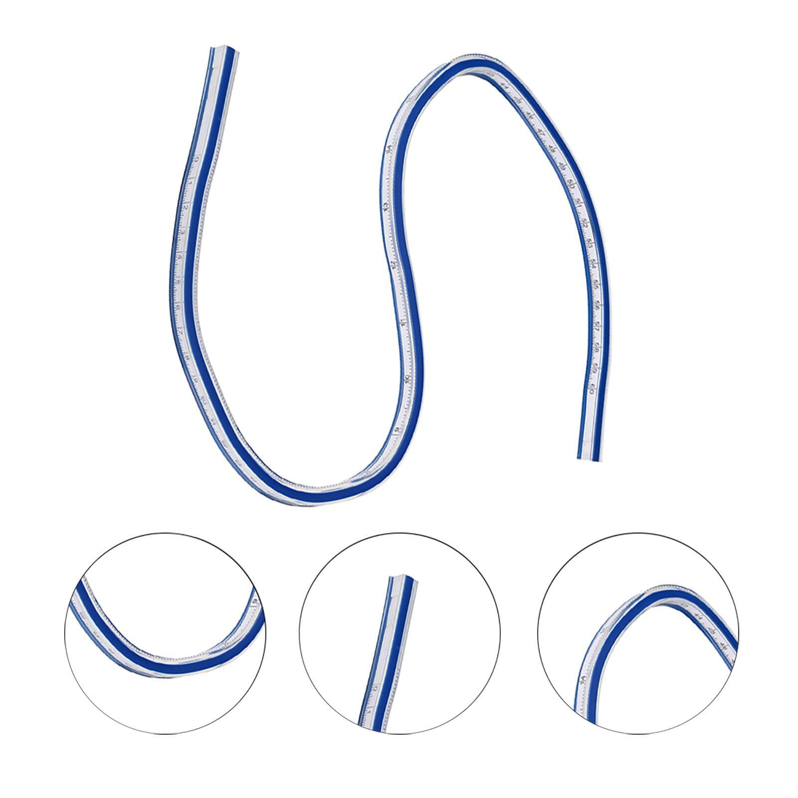 Flexible Curve Ruler Measurement Tool for Drawing Painting Graphics and Garment Design (60cm)