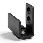 1pc Black Steel Hardware Sliding Barn Door Bottom Wall Mount Floor Guide with Screws