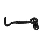Black Color 201 Stainless Steel Cabin Hook and Eye Latch Lock for Shed Gate Door Window