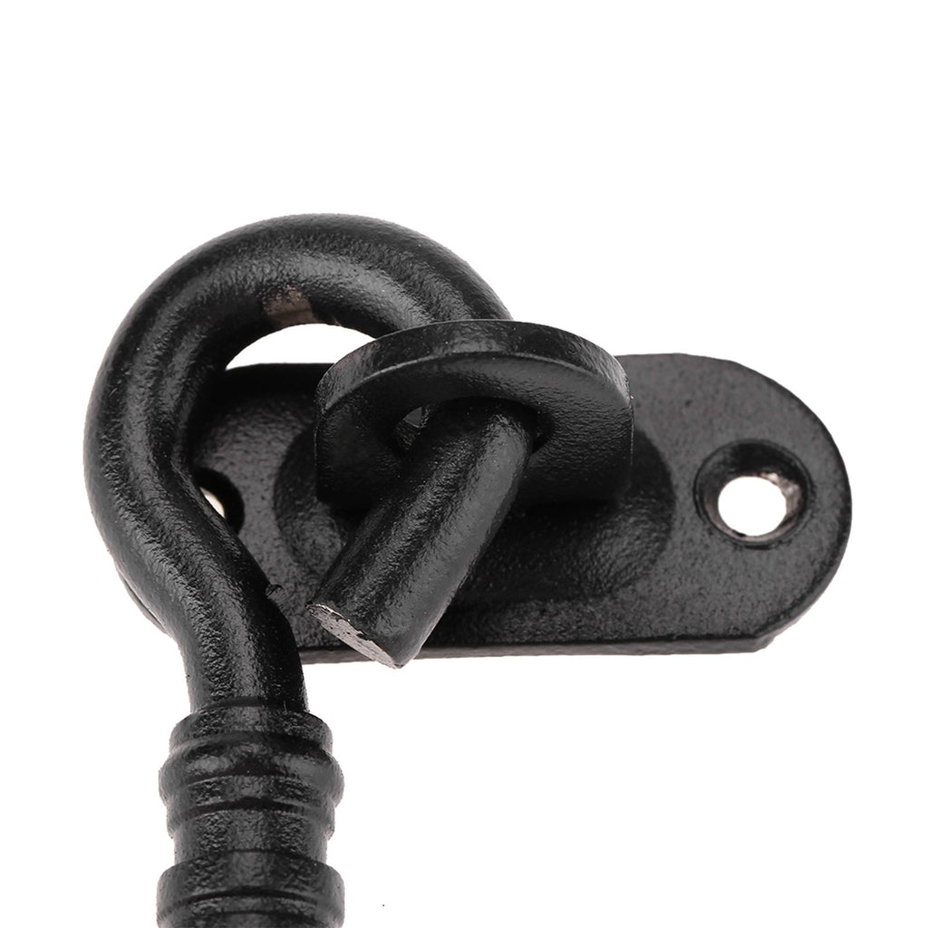 Black Color 201 Stainless Steel Cabin Hook and Eye Latch Lock for Shed Gate Door Window