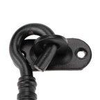 Black Color 201 Stainless Steel Cabin Hook and Eye Latch Lock for Shed Gate Door Window