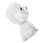 Simulation Shaking Head Dog Decor Bobble head Toy Car Interior Dashboard Ornament (White)