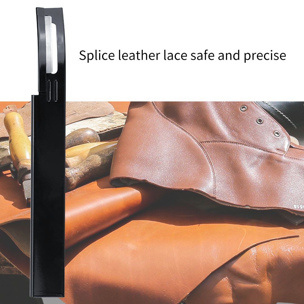 DIY Leather Craft Cutting Thinning Knife With Blades Craft Tool Planing Scraping Black
