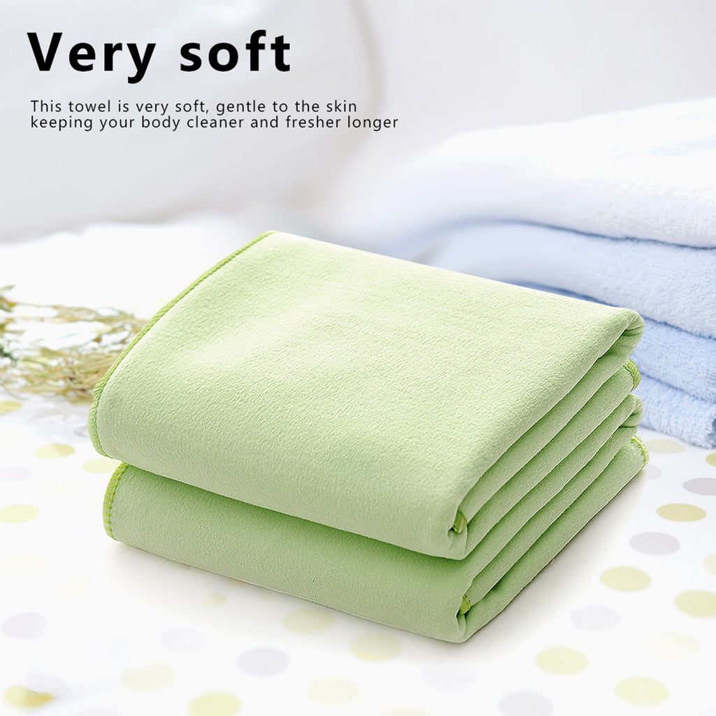 Super Absorbent & Quick Drying Large Towel for Sporting Camping Backpacking Swimming (Green)