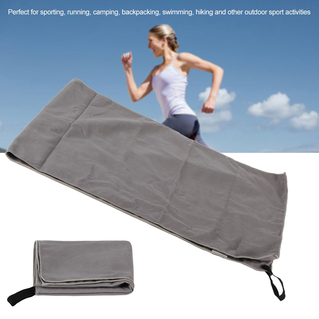 Super Absorbent & Quick Drying Large Towel for Sporting Camping Backpacking Swimming (Gray)